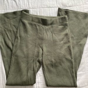 aerie flare waffle pants
